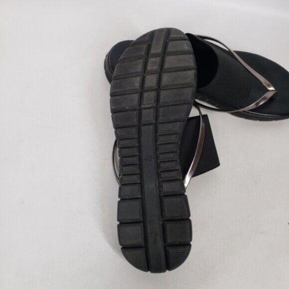 Ron White Rapisardi Danae Thong Sandal Gold Black Size 40 Made in Ita… - Picture 12 of 16